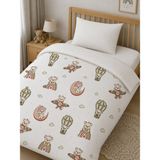 Ozz Baby Anne Yanı Park Beşik Yatak %100 Pamuk 70X120 Bebek Nevresim Takımı Lastikli Çarşaf (70X120X) Yastık Kılıfı (35X45) - Ekru - Pudra - Yeşil - 70 x 120 cm