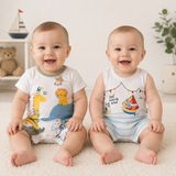 Ozz Baby Yeni Doğan Bebek Tulum (3 Ay /6 Ay /9 Ay ) - Krem - Ekru - Kırmızı - Mavi - 3 - 6 Ay