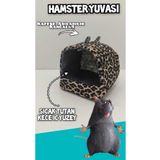 ozzipetshop Gonzales Hamster Evi - Polar Kaplamalı Sıcak Yuva, Çift Çengelli Tasarım