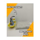 ozzipetshop Hamster Tuvaleti - 500 gr Tuvalet Kumu Seti Sarı (BAKTERİ TUTMAYAN ÖZEL KUM)