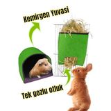 ozzipetshop Hollanda Tavsan Ginepig Kemirgen Sicak Uyku Yuva Yatak+ Kemirgen Ot Torbasi