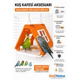 ozzipetshop Kuş Kafesi Evi Yemlik Kuş Yuvası Papağan Oyuncağı Tüm Kafeslere Uyumlu