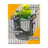 ozzipetshop Kuşlar Için Iki Katlı Kuş Yastığı Eğlenceli Kuş Oyuncağı Süpriz Hediyeli