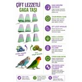 ozzipetshop Meyveli Mineralli Gaga Taşı 9 Adet Kalsiyum Destekli Muhabbet Kuşu Sultan Papağanı