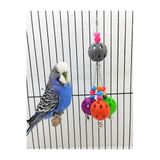 ozzipetshop Muhabbet Kuşu Için Özel Zilli Kuş Topu Oyuncak 25 Cm