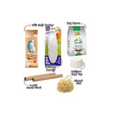 ozzipetshop Muhabbet Kuşu Kraker , Gaga Taşı, Kalamar Törpü Tünek İhtiyaç Paketi