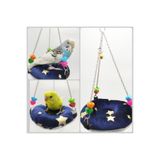 ozzipetshop Muhabbet Kuşu Salıncağı - Yumuşak Uyku Yatağı Süpriz Hediyeli