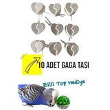 ozzipetshop Muhabbet Kuşu Ve Cennet Papağanı Için Gaga Sağlığı Koruyucu Gaga Taşı 10 Adet Kuş Topu
