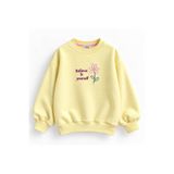 OZZY KİDS Kız Çocuk Arkası Çiçek Nakışlı Sweatshirt