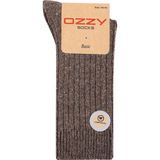 Ozzy Socks 1 Çift Kışlık Gri Erkek Lambswool Yünlü Uyku Çorabı Soft Touch - Açık Kahverengi - 40 - 44