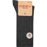 Ozzy Socks 1 Çift Kışlık Gri Erkek Lambswool Yünlü Uyku Çorabı Soft Touch - Füme - 40 - 44