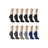 Ozzy Socks 12 Çift Bambu Erkek Dikişsiz Patik Çorap Seti - Dayanıklı Yapısı ve Doğal Konfor Koyu Renk Seçenekleriyle