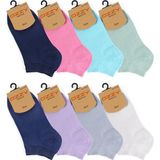 Ozzy Socks 12LI Pamuklu Renkli Kadın Patik Çorap - 36 - 40 - Çok Renkli