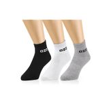 OZZY SOCKS 3 Çift Kısa Tenis Spor Çorabı - Pamuklu - Erkek ve Kadın Çorap- Asorti Paket (35-38)