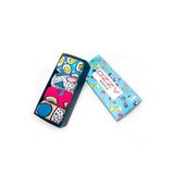 OZZY SOCKS 4 Çift Eğlenceli Çorap Seti- Renkli, Geometrik Desenli Çoraplar- Hediye Kutulu Çorap - 35-38 ve 39-42 Kadın Çorabı (Geometrik, 39-42)