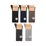 Ozzy Socks 5 Çift Kışlık Erkek Lambswool Yünlü Uyku Çorabı Çok Renkli