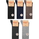 Ozzy Socks 5 Çift Kışlık Erkek Lambswool Yünlü Uyku Çorabı Soft Touch - Çok Renkli - 40 - 44