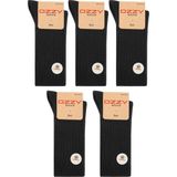 Ozzy Socks 5 Çift Kışlık Siyah Erkek Lambswool Yünlü Uyku Çorabı Soft Touch - 01-Siyah - 40 - 44