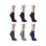Ozzy Socks 6 Çift Bambu Erkek Dikişsiz Patik Çorap 4 Mevsim Dayanıklı Topuk Ve Burun Koyu Renkler
