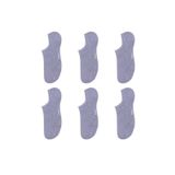 Ozzy Socks 6'lı Dikişsiz Kadın Çorap Seti - Gri Bambu Görünmez (sneaker) Spor Ayakkabı Çorap Seti (36-40)