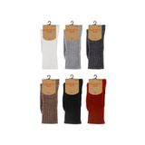 OZZY SOCKS 6'lı Kışlık Kadın Yünlü Uyku Çorabı - Yumuşak ve Rahat Soft Touch Tasarım (Siyah, Gri, Füme)