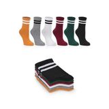 Ozzy Socks 6'lı Yumuşak ve Dayanıklı Çizgili Tenis Çorabı - Rahat ve Sıkmayan Tasarım