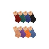 Ozzy Socks 8 Çift Bambu Kadın Dikişsiz Patik Çorap 4 Mevsim Dayanıklı Topuk ve Burun - 36 - 40 - Pembe
