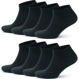 Ozzy Socks 8 Çift Pamuklu Kadın Patik - 36 - 40 - 01-Siyah