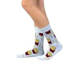 OZZY SOCKS FRIES (Kızartma) Desenli Pamuklu Çorap - Eğlenceli ve Rahat Tasarım Hediye Çorap(Açık Mavi / 43-46)