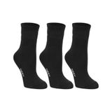 Ozzy Socks Kadın 3'lü Siyah Renkli Çizgisiz Kısa Konç Tenis Çorabı Siyah