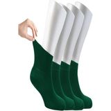 Ozzy Socks Kadın 4 Çift Bambu Lastiksiz Sıkmayan Diabetik Bilek Çorap - 36 - 40 - Haki