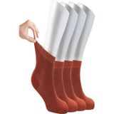 Ozzy Socks Kadın 4 Çift Bambu Lastiksiz Sıkmayan Diabetik Bilek Çorap