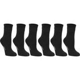Ozzy Socks Kadın 6'lı Siyah Renkli Çizgisiz Kısa Konç Tenis Çorabı - 36 - 40 - 0TB-Siyah