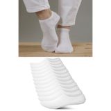 Ozzy Socks Kadın Beyaz Pamuklu Patik Çorap, 12 Çift Set, 36-40 Beden