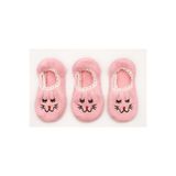 Ozzy Socks Kadın Pembe Kedi Desenli Uyku Patik Çorap, 35-40 Beden, 3'Lü Paket