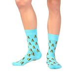 OZZY SOCKS Moto Desenli Pamuklu Çorap - Eğlenceli ve Rahat Tasarım Hediye Çorap (Turkuaz / 43-46)