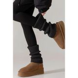 Ozzy Socks Tozluk%100 Akrilik Triko Örgü Leg Warmer Antrasit