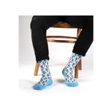 OZZY SOCKS Unisex Yumuşak ve Konforlu Bubble Desenli Çorap - Dayanıklı ve Renkli Tasarım (Turkuaz / 43-46)