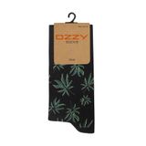 OZZY SOCKS Yeşil Çiçek Desenli Pamuklu Çorap - Desenli Eğlenceli ve Rahat Tasarım Hediye Çorap (36-40)