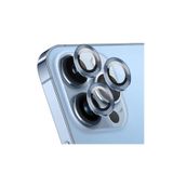 OzzyCase Apple iPhone 14 Pro Max İle Uyumlu 6 7'' Metal Çerçeveli Kamera Koruma Lensi Sierra Mavi,Mavi