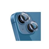 OzzyCase Apple iPhone 15 İle Uyumlu 6 1'' Metal Çerçeveli Kamera Koruma Lensi Sierra Mavi,Mavi