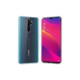 OzzyCase Oppo A5 2020 Kılıf İle Uyumlu Darbeye Dayanıklı 2 0 Mm İnce Şeffaf Silikon Kapak,Şeffaf