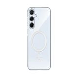 OzzyCase Samsung Galaxy A54 İle Uyumlu Magesafe Şeffaf Silikon Kılıf,Şeffaf