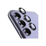 OzzyCase Samsung Galaxy A55 İle Uyumlu Metal Çerçeveli Kamera Koruma Lensi,Siyah OZLNSX257
