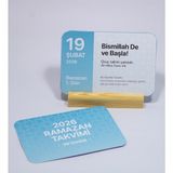 Ozzypix Ahşap Standlı Ramazan Takvimi - Günlük Motto, Hadis ve Teravih Bilgisi