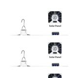 P-038 Solar Güneş Enerji Ve Usb Sarjli 5 Kanatlı Mirfa0011k-652