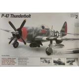 P-47 Thunderbold Avcı Bombardıman Uçağı Demonte Plastik Maketi