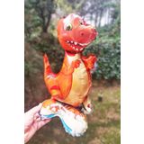 P.E.K.Shop Ayaklı Dinazor Folyo Balon 2 Dik Durabilen Masa Üstü Boy Dinozor 45cm
