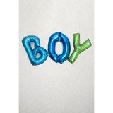 P.E.K.Shop Boy Yazılı Rengarenk Birleşik Folyo Balon Cinsiyet Partisi Baby Shower Parti Balonu