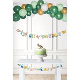 P.E.K.Shop Dinozor Konsept Doğum Günü Balon Zinciri Banner İyi ki Doğdun Yazı Seti